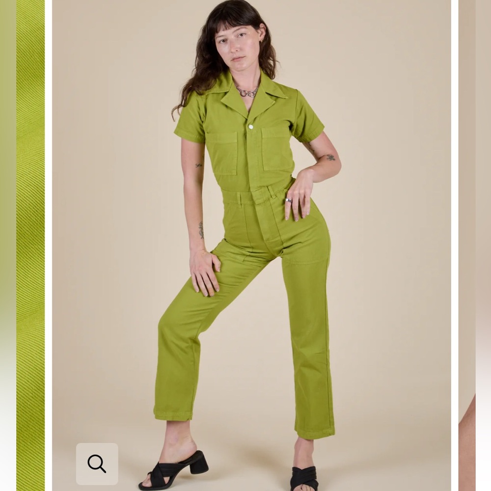 Big Bud Press Gross Green Short Sleeve Jumpsuit
